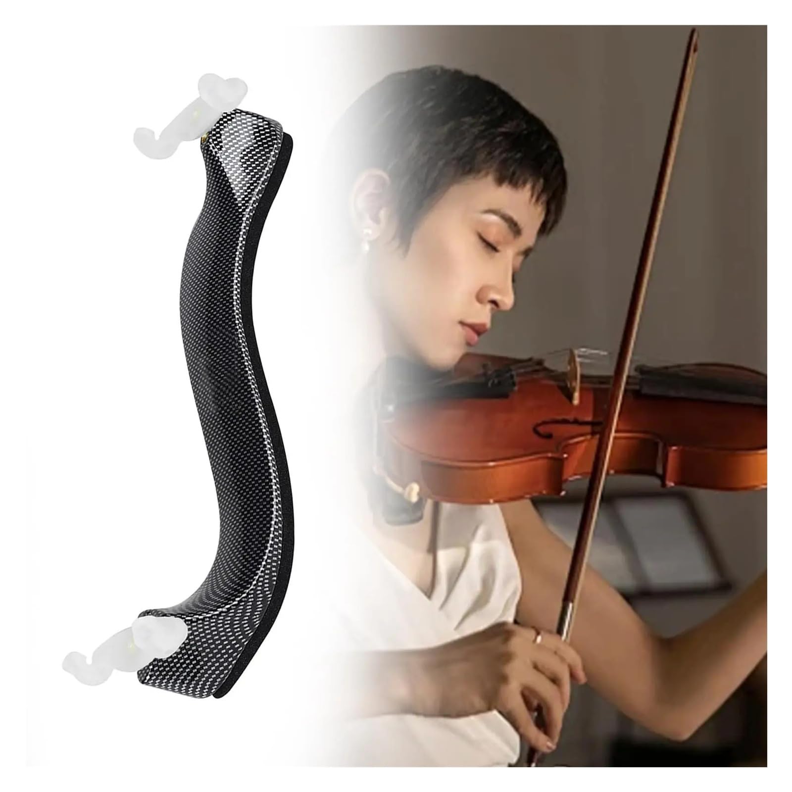 Coussin d'épaule de violon souple réglable, coussin de repos for violon, accessoires de Support ergonomiques for la pratique des étudiants 4/4 3/4