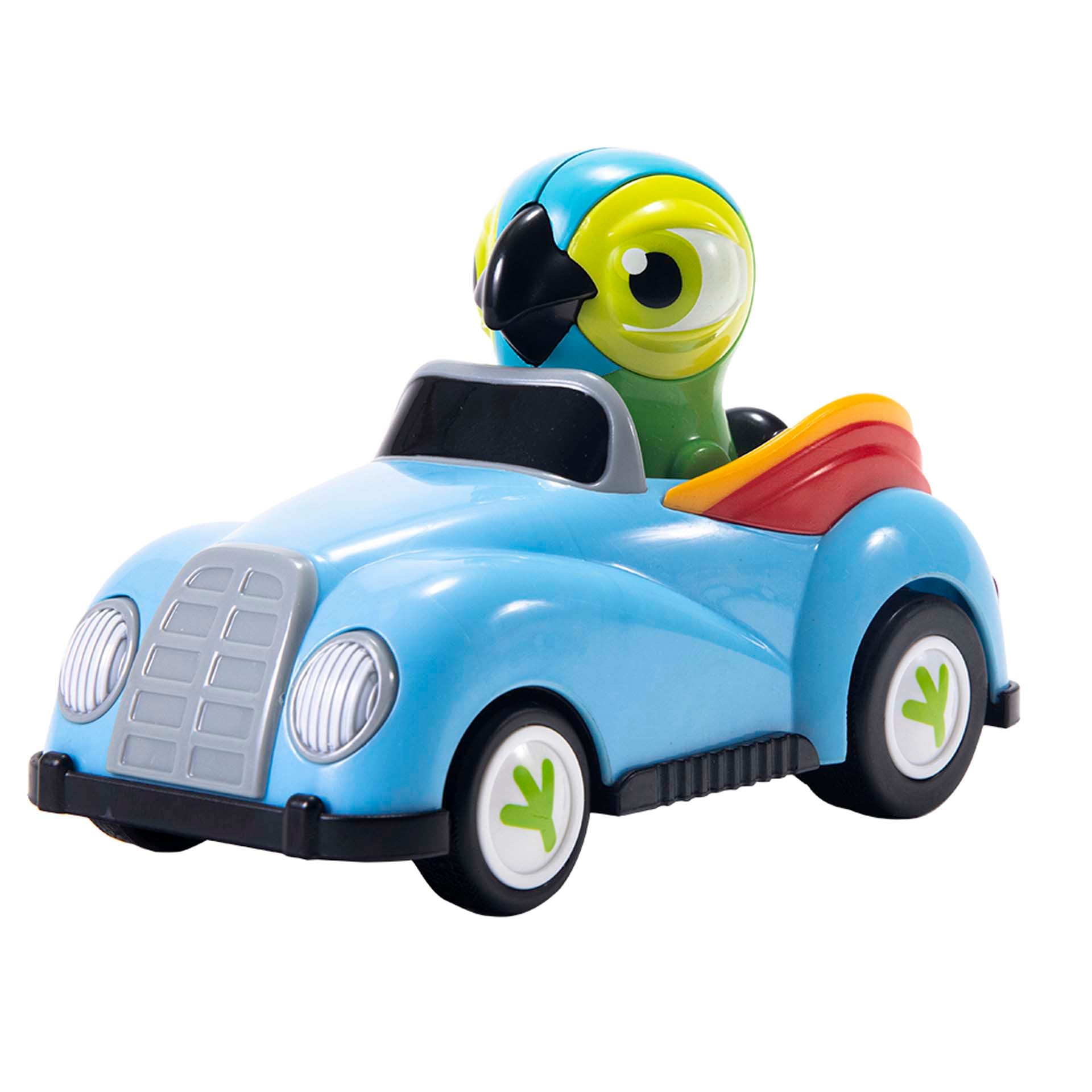 BANDAI La Granja De Zenón Vehículos de Juguete A Rodar Lorito Pepe, 12 cm, Educativo y Divertido para Niños, Promueve la Imaginación y el Juego Creativo, Materiales de Calidad y Diseño Duradero