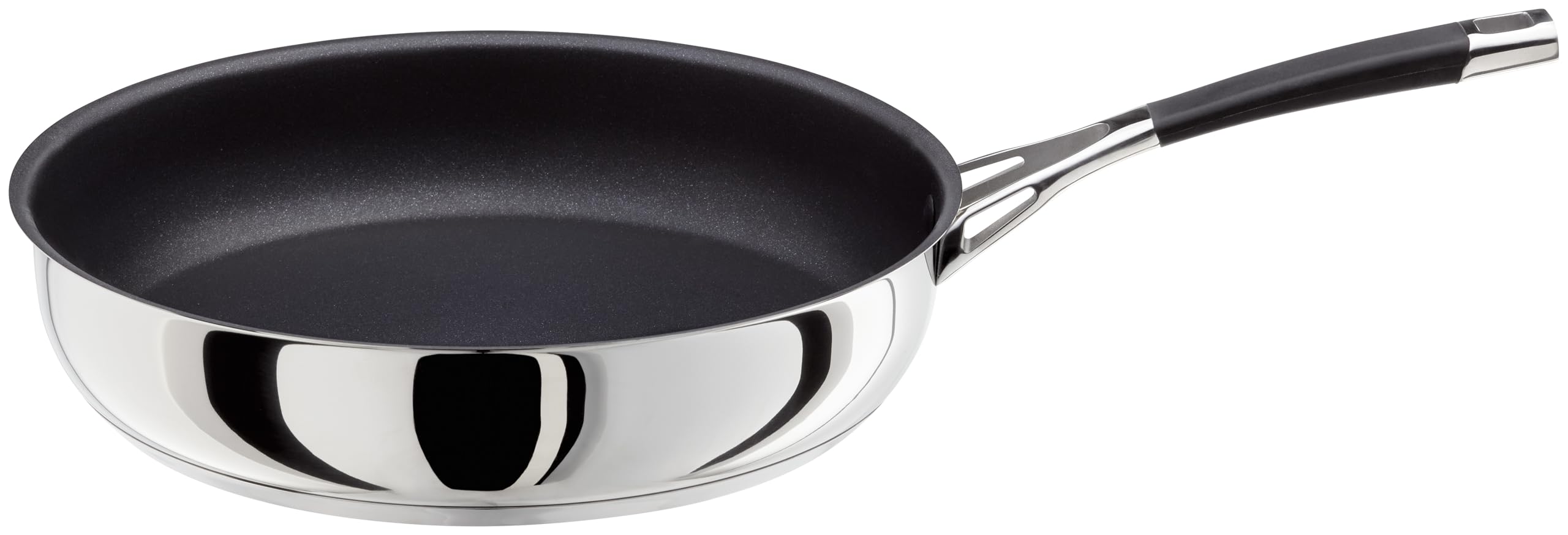 StellarFlow 28cm Non Stick Frying Pan, Pancake Pan & Stainless Steel Frying Pan for Induction Hob, Oven Safe Cookware