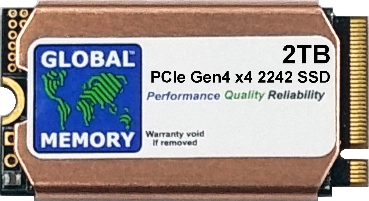GLOBAL MEMORY 2TB M.2 2242 PCIe Gen4 x4 NVMe SOLID STATE DRIVE GLOBAL MEMORY 2TB M.2 2242 PCIe Gen4 x4 NVMe SOLID STATE DRIVE