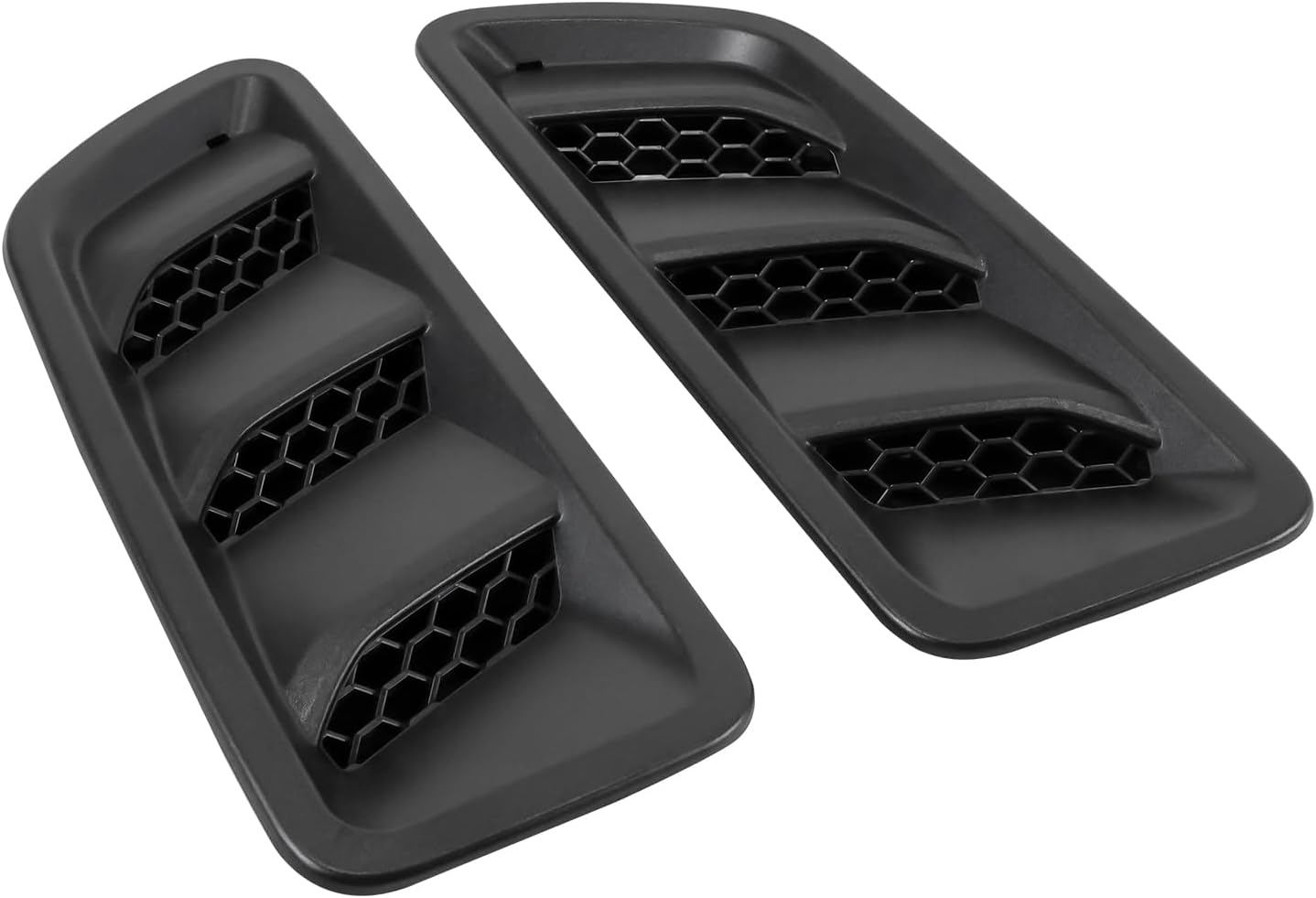 68293749AB 1 Pair Driver and Passenger Side Hood Vent Bezel Compatible with Jeep Wrangler 2018-2024 Gladiator 2020-2024 Hood Vent Grille Replaces 68293748AF 68293749AF 68293748AB 68293749AA 68293749AC