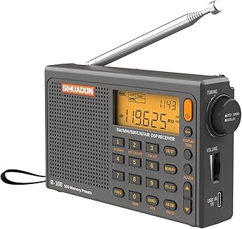 Amazon.co.jp: SIHUADON R108 小型短波ラジオ BCLラジオ