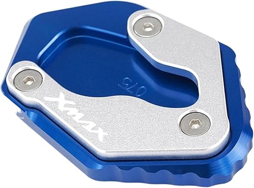 Miniatura 5 de CNC aluminio Motorcycle Side Stand Kickstand Foot Sidestand Enlarger for Yamaha Xmax 125 300 400 Techmax 300 X-MAX (Color  Black)