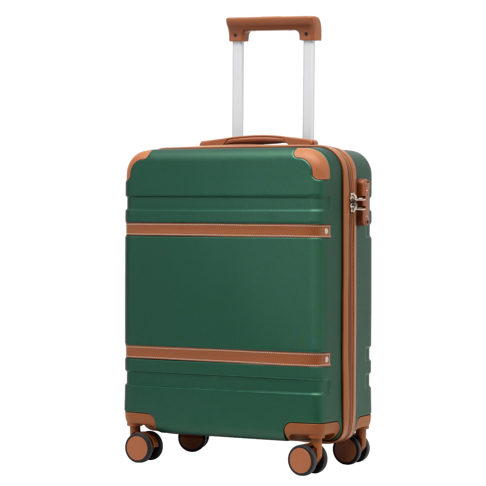 COOLIFE Handgepäck Koffer 55x40x20cm, Trolley Handgepäck passend für Easyjet, Reisekoffer ABS Hartschale kabinenkoffer mit 4 sanften Rollen und praktischem TSA Schloss