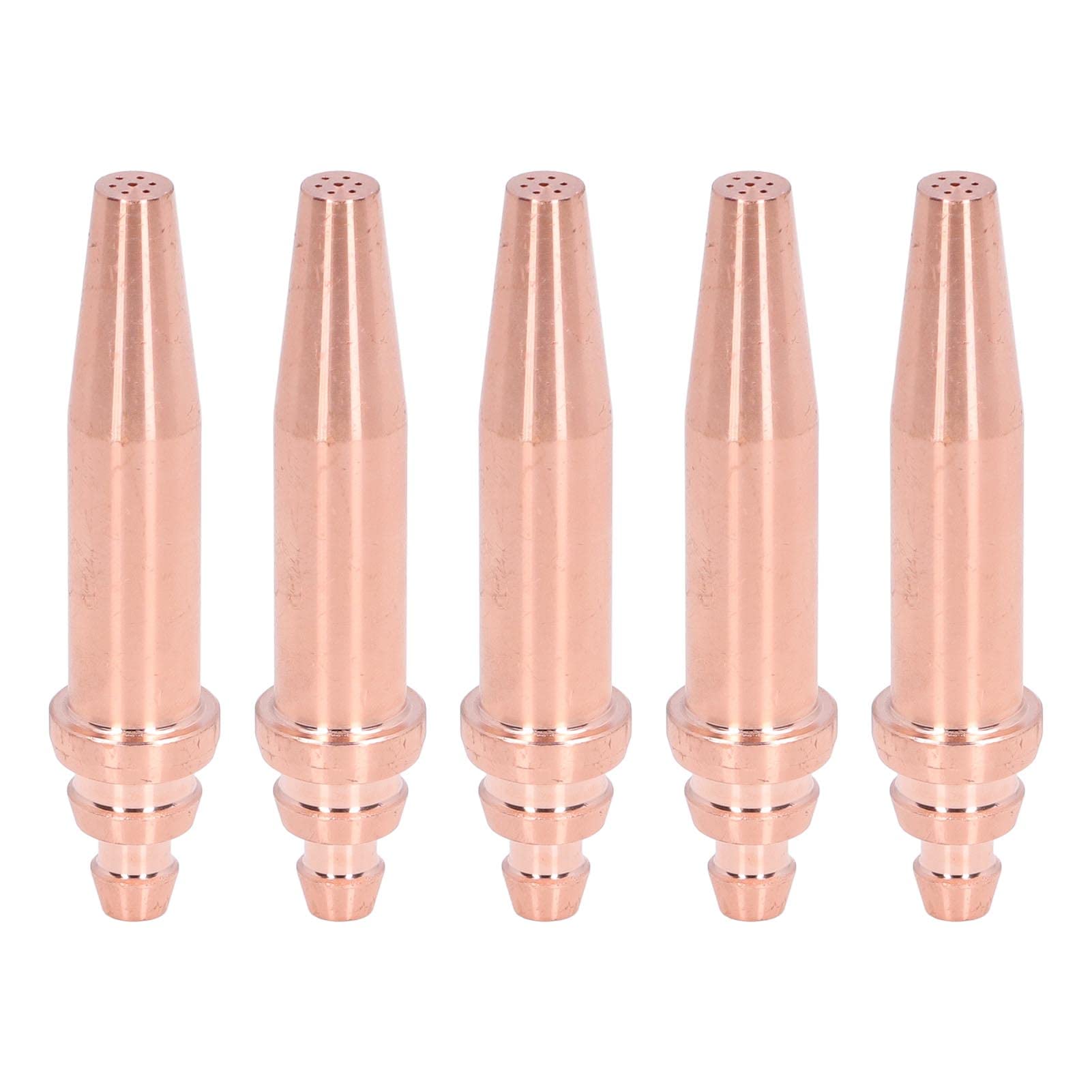 5Pcs Acetylene Cutting Tips Copper Integral Acetylene Flame Cutting Accessories, Multifunctional Accessory For Home Use