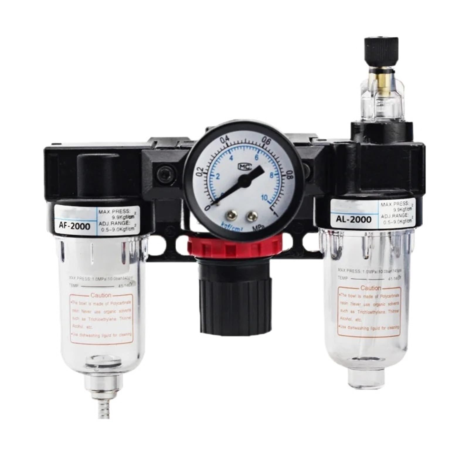 Válvula de retención del Filtro de Aire AC2000 Interruptor de presión del compresor Unidad de Tratamiento de Aire(AC2000 PC4-02)