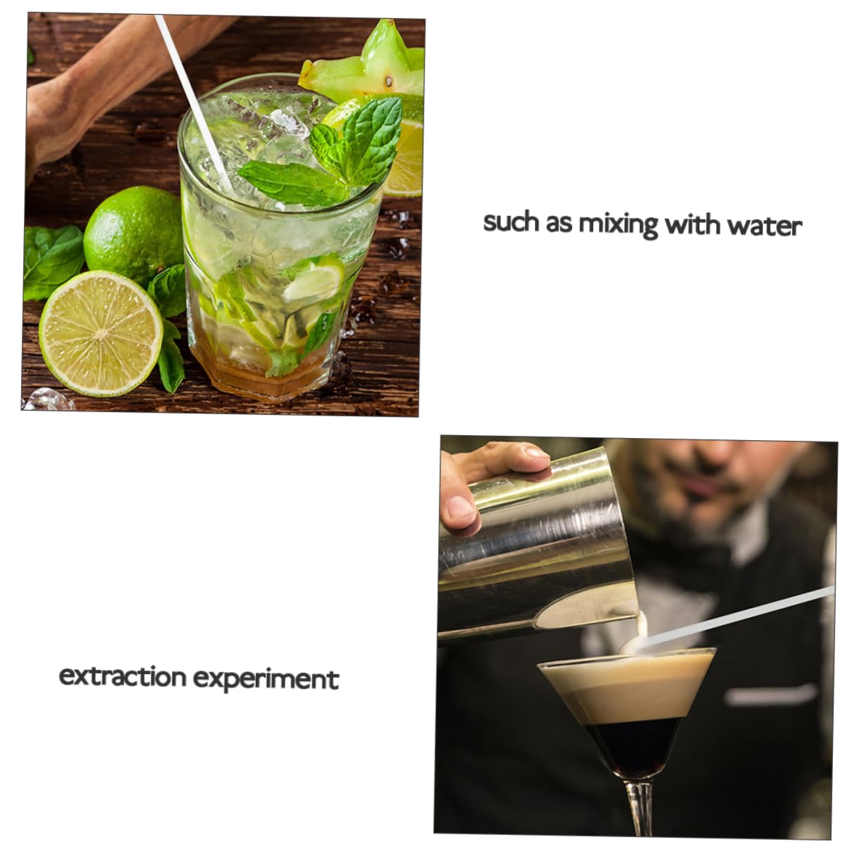 OFFSCH 10Pcs Glass Mixing Rods Heat Resistant Stirring Sticks for Scientific Experiments and Laboratory Use for Mixing and Stirring