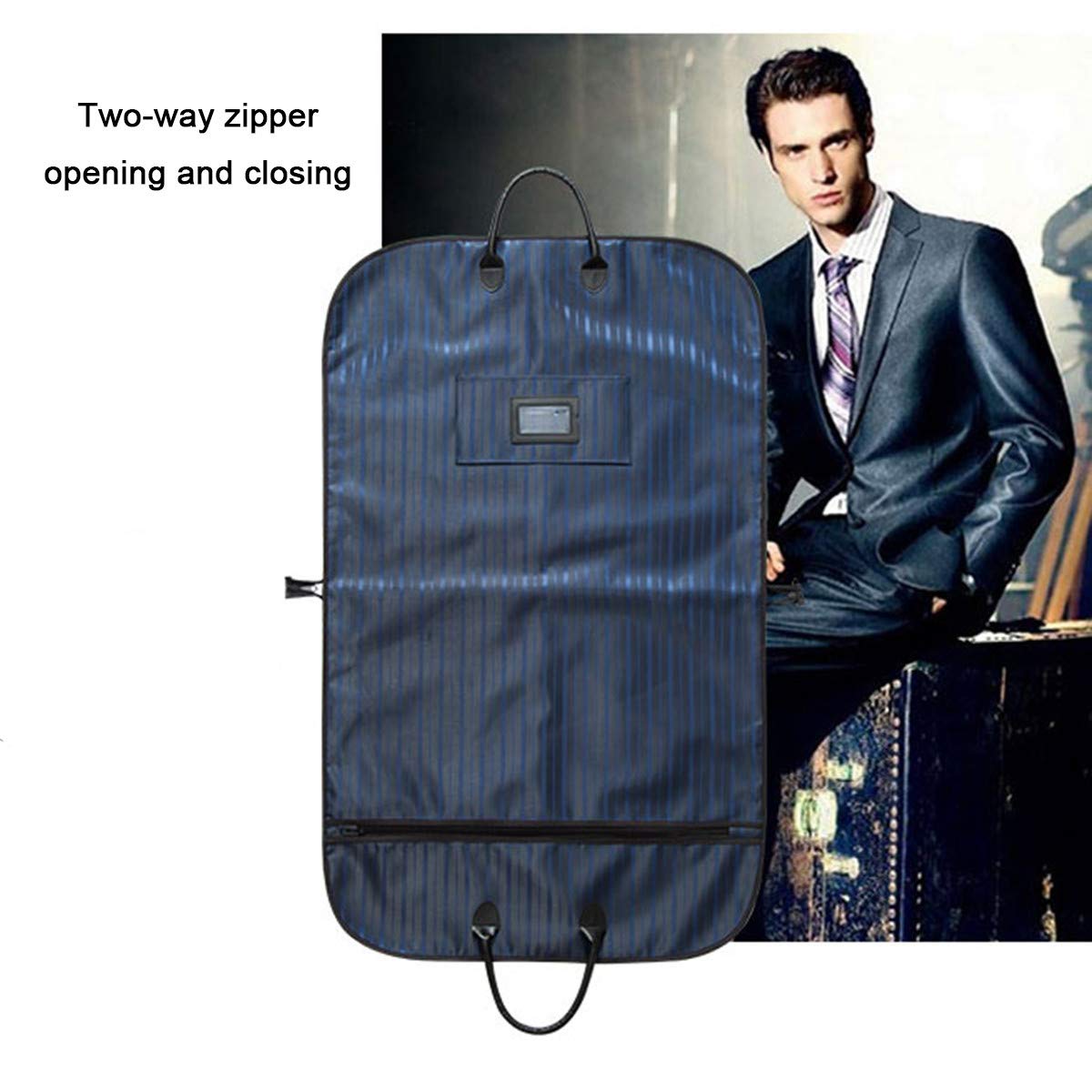 Housse Vêtement Suspendue Sac à Vêtements Voyage FOGARI 100x60cm