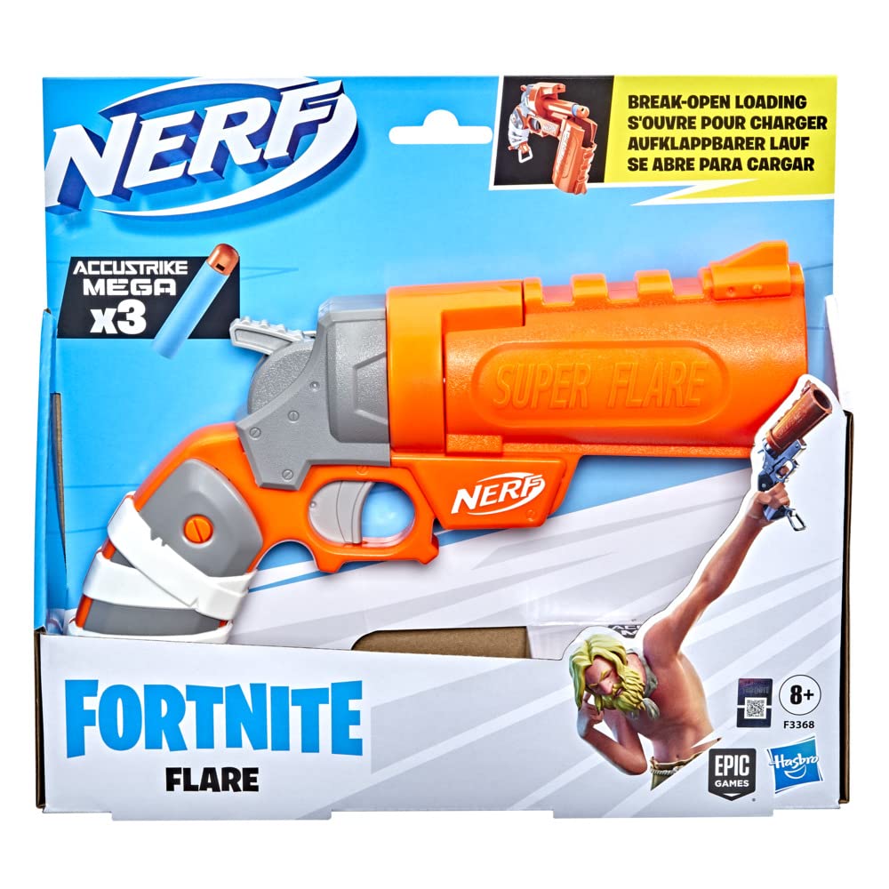 Nerf Super Flare Wyrzutnia, Wielokolorowa, od 8 Lat