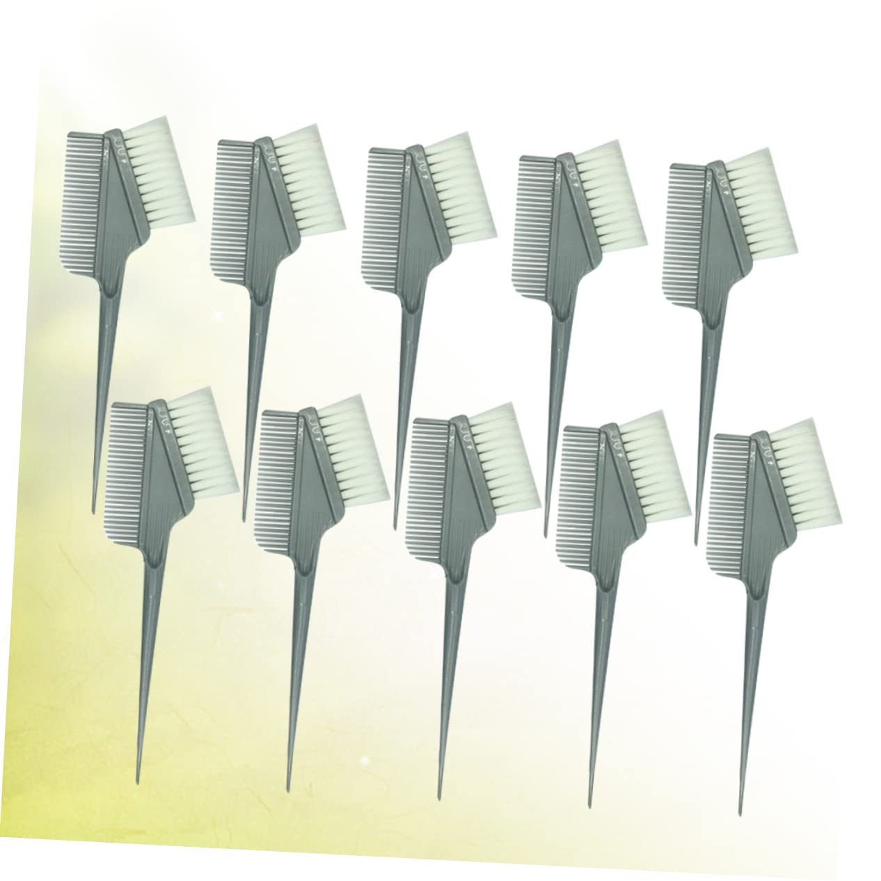 FRCOLOR Portable Hair Tint Brush 10pcs Keratin Tint Brush Set for Salon or Home