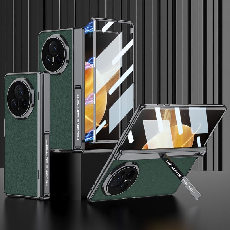 Coque Honor Magic V3 verte housse intégrale avec protège écran et support