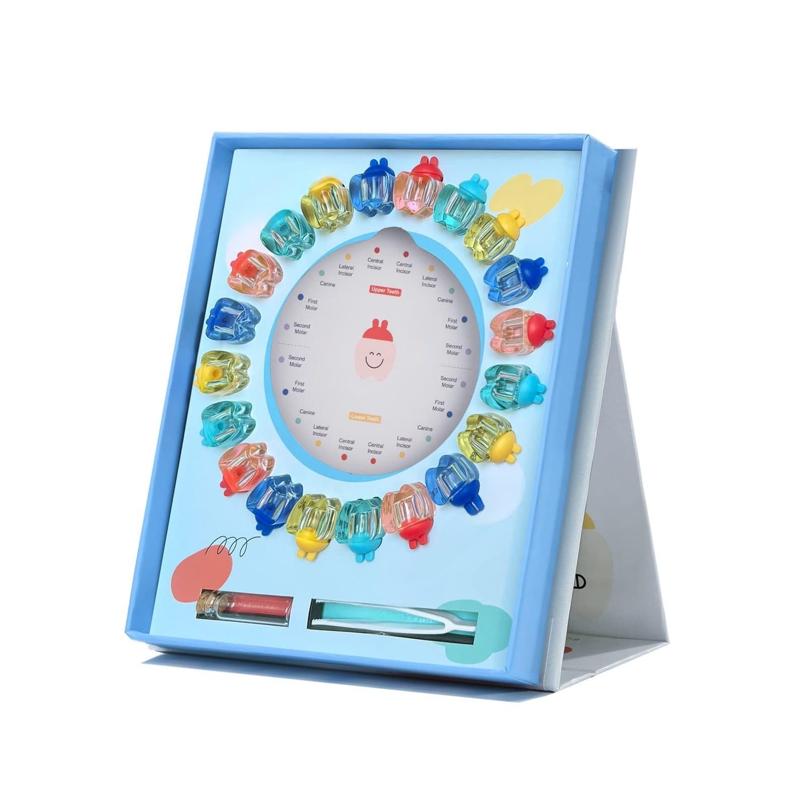 THE WHITE SHOP Tooth Fairy Box for Boys, Tooth Boxes for Lost Teeth for Kids, Newborn Birthday And Shower Gift (Color : Blue)