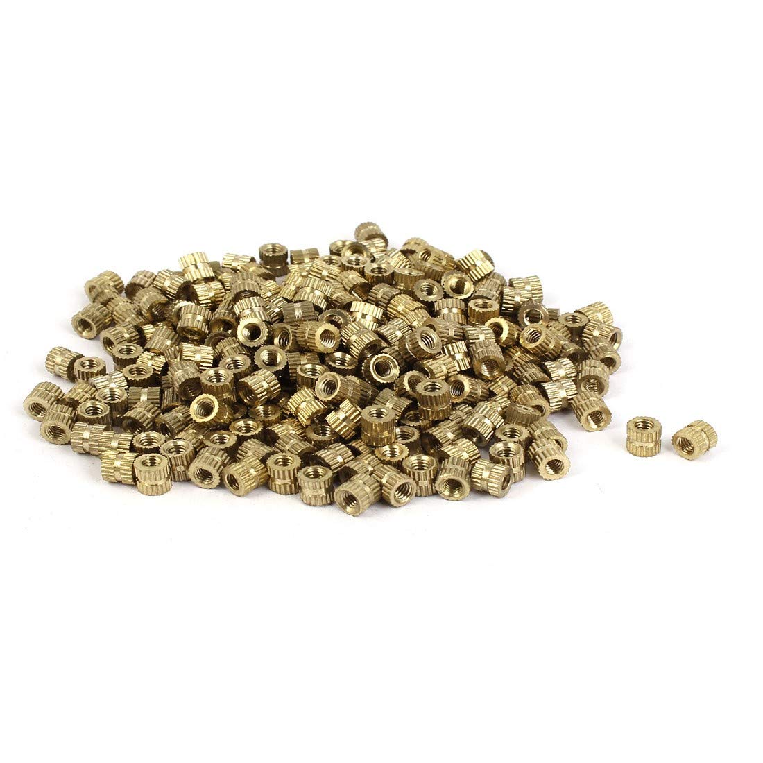 New Lon0167 M4 x Featured 6mm Brass Cylinder reliable efficacy Injection Molding Knurled Threaded Insert Nuts 500PCS(id:a75 29 18 d61)