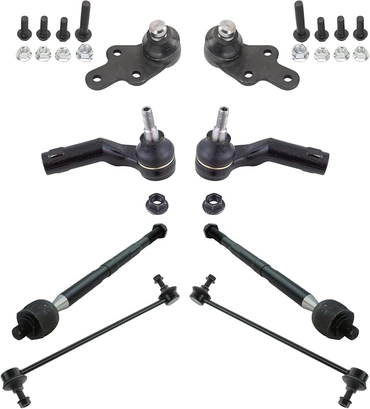 Kit de Direção e Suspensão Dianteira TRQ PSA35240 com Terminais, Pivôs e Bieletas, 8 Peças