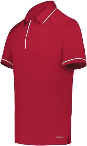 Holloway Powered by Coolcore® Performance Polo Scarlet/White M