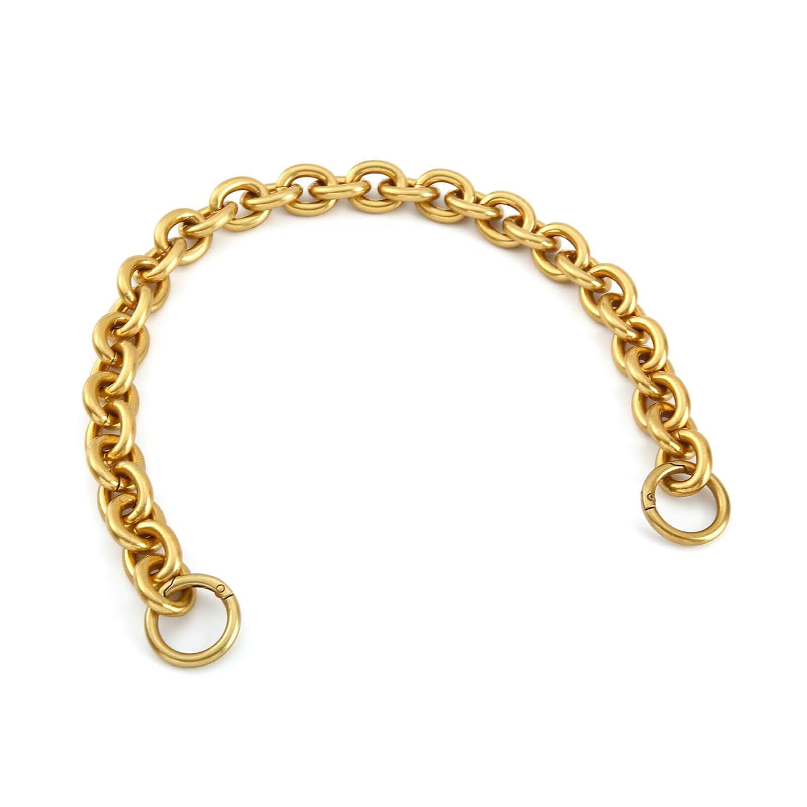 Xiazw Fashionable Heavy Aluminum O Shape Metal Chain Handle Shoulder Strap Replacement for Women's Handbag,Shoulder Bag