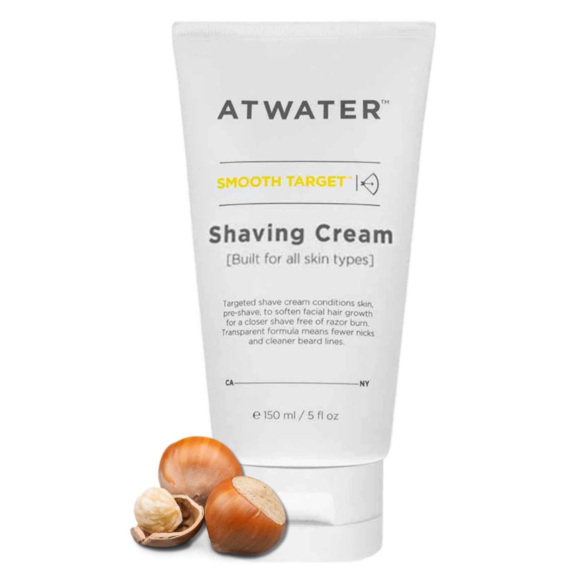 ATWATER Mens Shaving Cream, Pre- Shave & Shave Cream in One, Knick-Free and Irritation Free Protection - Sensitive Skin Shaving Cream for Men - 5 oz