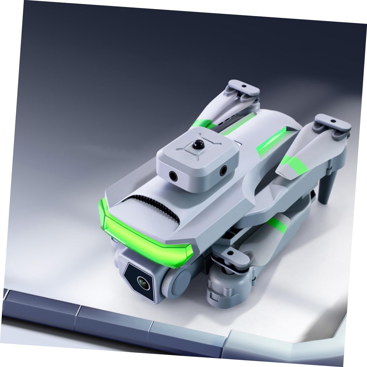 ORFOFE Drone Pieghevole Rc Aereo Telecamera Quadricottero Ricaricabile per Adulti e Adolescenti con Luci LED