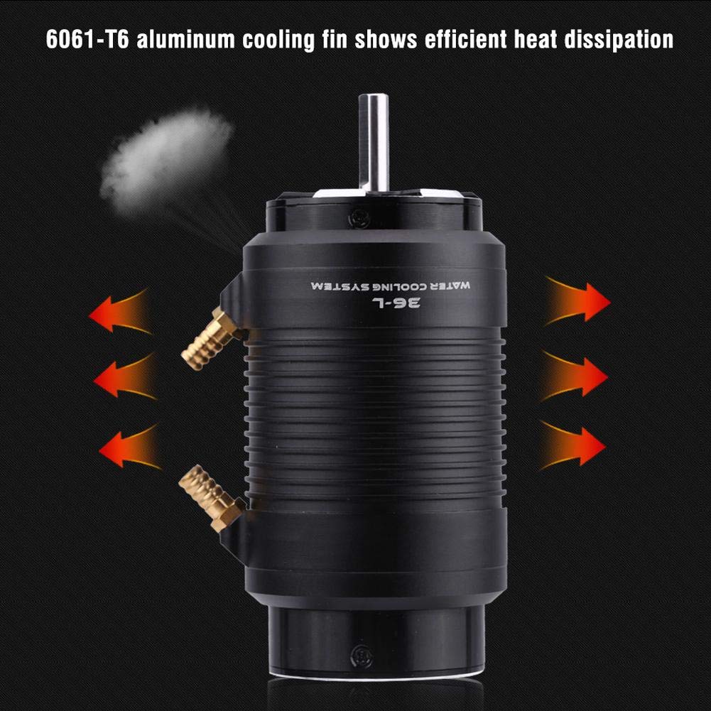 RC Motor, Wasserdichter 3680 1800KV Metallmotor mit Wasserkühlung für 100 cm Boot, RM7258 Combo für Wassersport und Rennboot