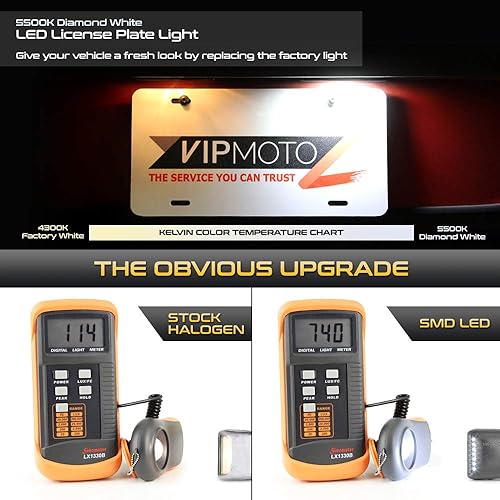 Miniatura 3 de VIPMOTOZ Luz de matrícula LED completa para Cadillac Escalade Chevy Silverado 1500 2500 3500 Suburban Tahoe GMC Sierra 1500 2500 3500 Yukon XL