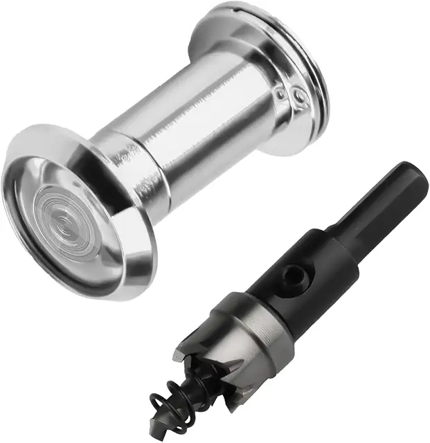 Türspion mit Sichtschutz 180° Weitwinkel für 35-60mm Türen inkl. Bohrer