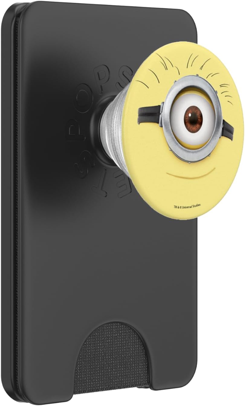 Despicable Me Minions One-Eyed Slight Smile Minion PopSockets PopGrip for MagSafe