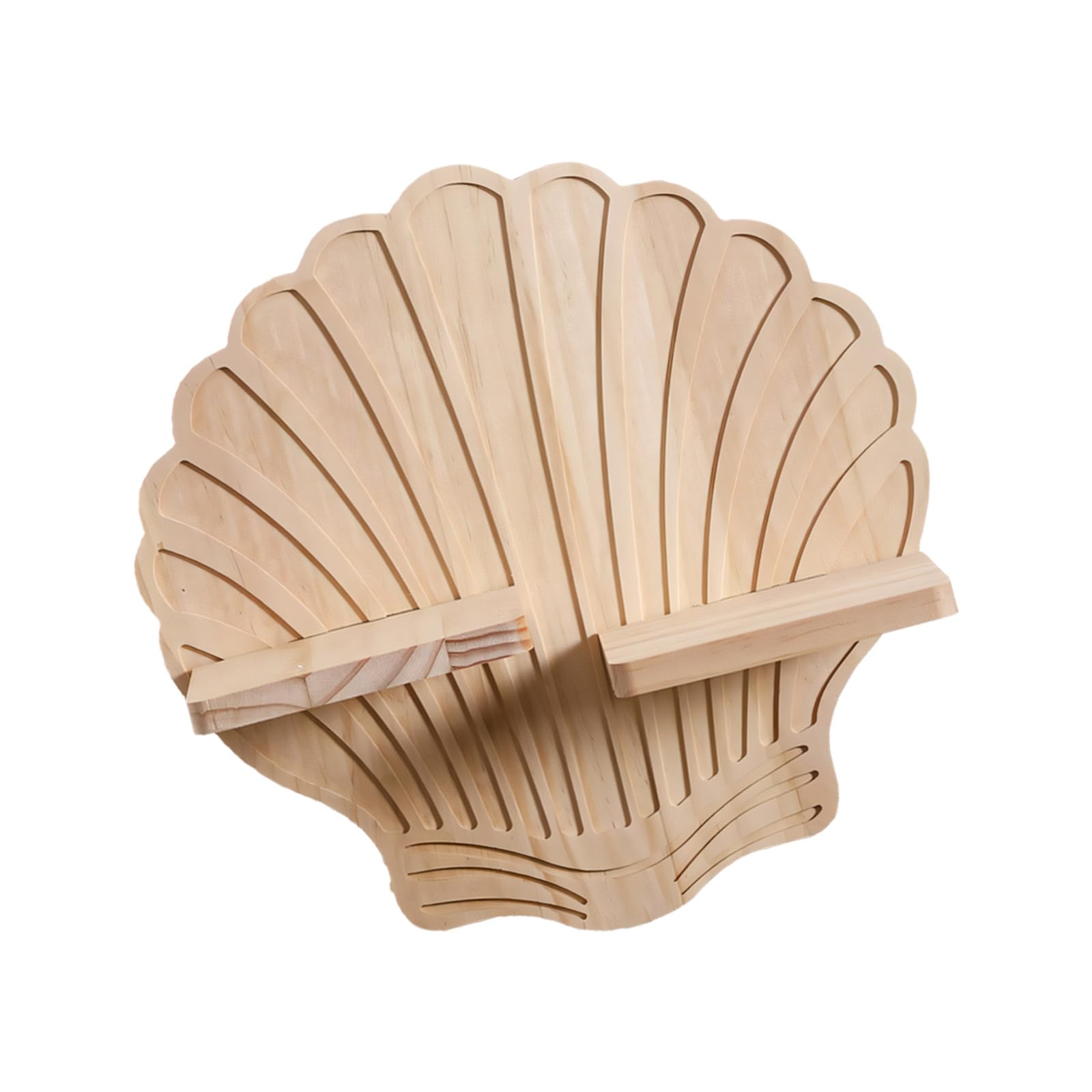 Étagère murale flottante coquillages pour optimiser les petits murs
