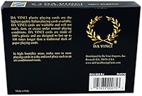 Vista 3 de DA VINCI Ruote, naipes italianos 100% de plástico, juego de 2 barajas tamaño póquer, índice jumbo con estuche rígido y 2 cartas cortadas