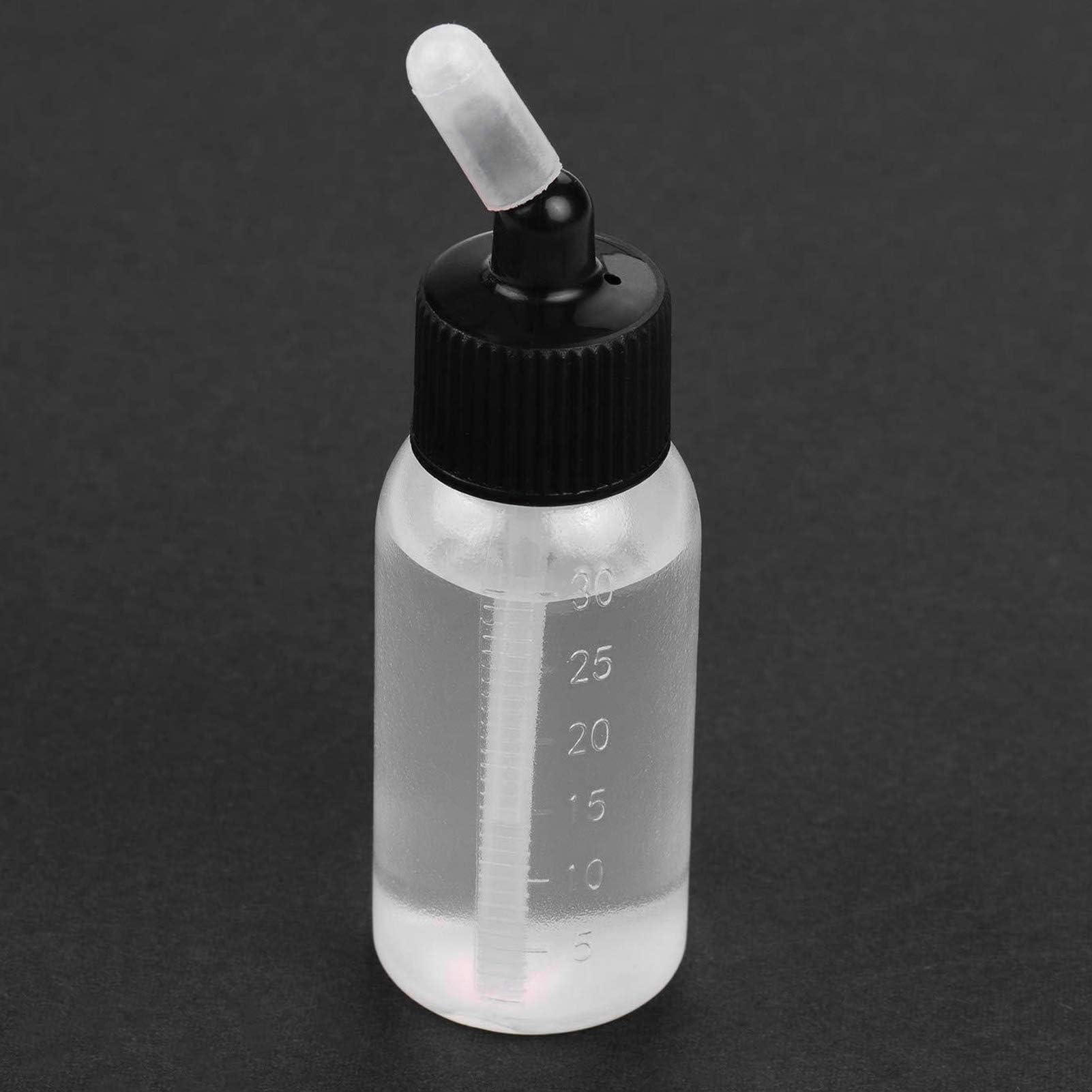 20 Stück Airbrush Flaschen Kit 30 ml PP Transparente Airbrush Dose Airbrush Siphon Feed Jar für Airbrush Doppeltwirkende Siphon Spritzpistolen