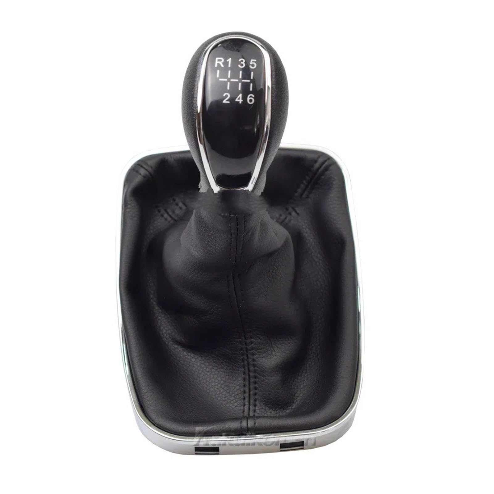 SAUANMNKTP Gearshift Knob for OPEL for Insignia Sedan 2008-2017 6 Speed Car Manual Gear Shift Knob Lever Stick Handle Gaiter Leather Boot