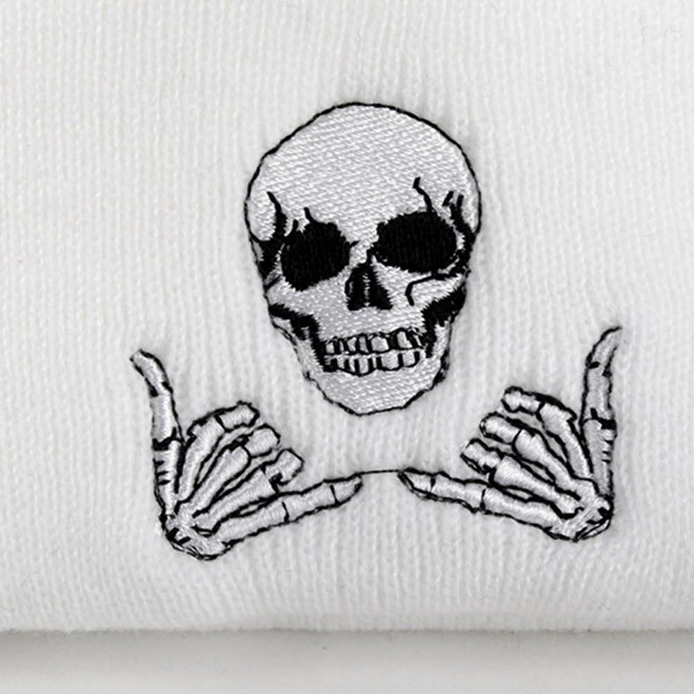 Czapka dekoracyjna Szkielet Czapka Dzianinowa Czapka Hip-Hop Czaszka Czapka Sweter Moda Sportowa Czapka Zimowa Gruba Ciepła Unisex