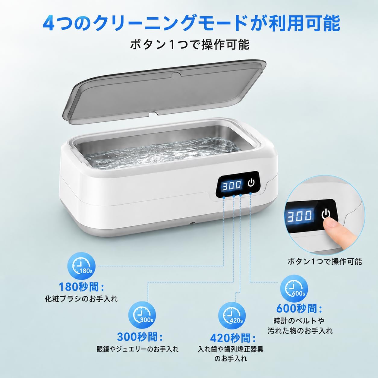 Amazon | 超音波洗浄機 Mkastry メガネ洗浄機 55KHz高周波振動 眼鏡