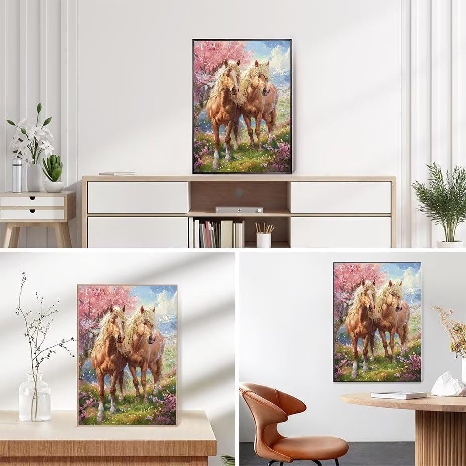 Kit point de croix set cristal cheval, le cadeau créatif idéal 5D - 7