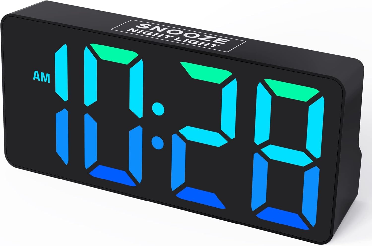 Mesqool Dynamic RGB Clock with Large Display Big Bold