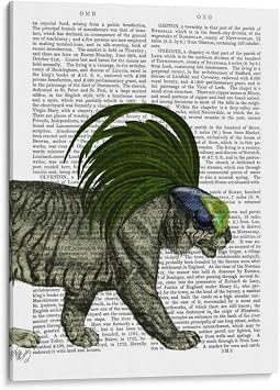 Canvas Lab | Masked Tiger by Fab Funky | 12 x 16 in | Canvas Print Wall Art | Animals, Tigres, Nature, Whimsical | Wall Decor for Bedroom, Living Room or Office