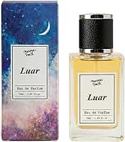 Marina Smith Luar Eau de Parfum, Oriental Amadeirado, Fragrância Feminina, Notas de Mandarina, Flores Brancas, Patchouli e Sândalo