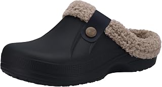 Beslip Classic Fur Lined Clogs: Waterproof Winter Fuzzy Slippers for Women & Men - Indoor Outdoor Warmth