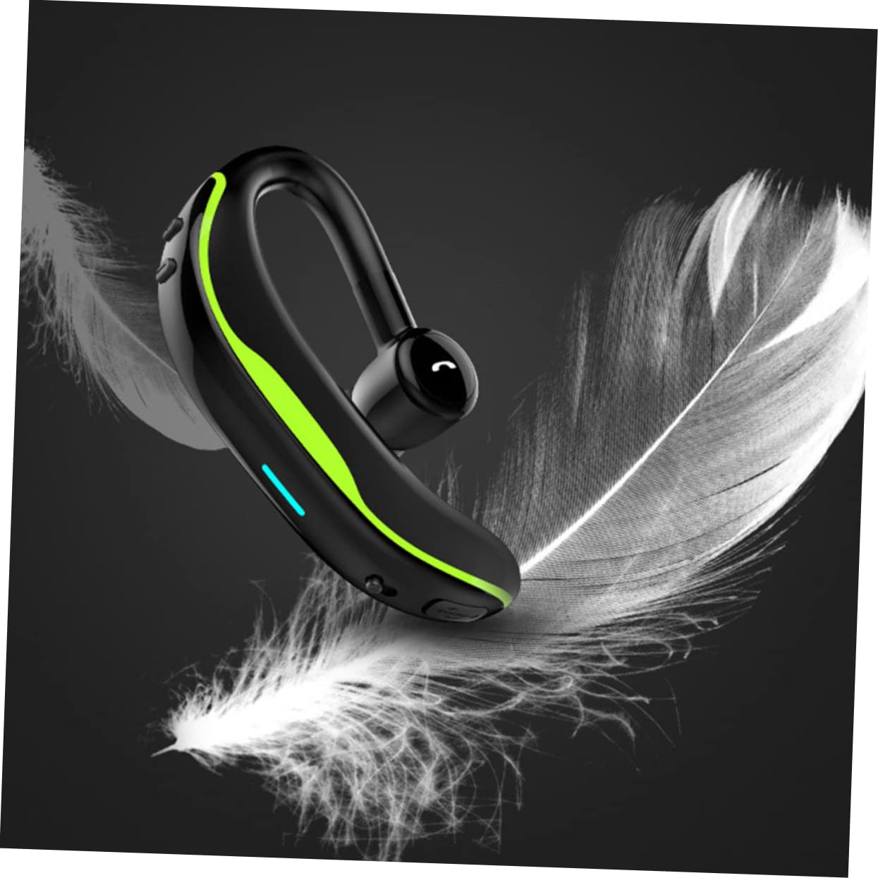 Mikinona Auricolari Sportivi Wireless Impermeabili Gancio Auricolare Regolabile, Cuffia Singola senza Fili per Uso Destro e Sinistro, Auricolari per Attività Outdoor e Chiamate
