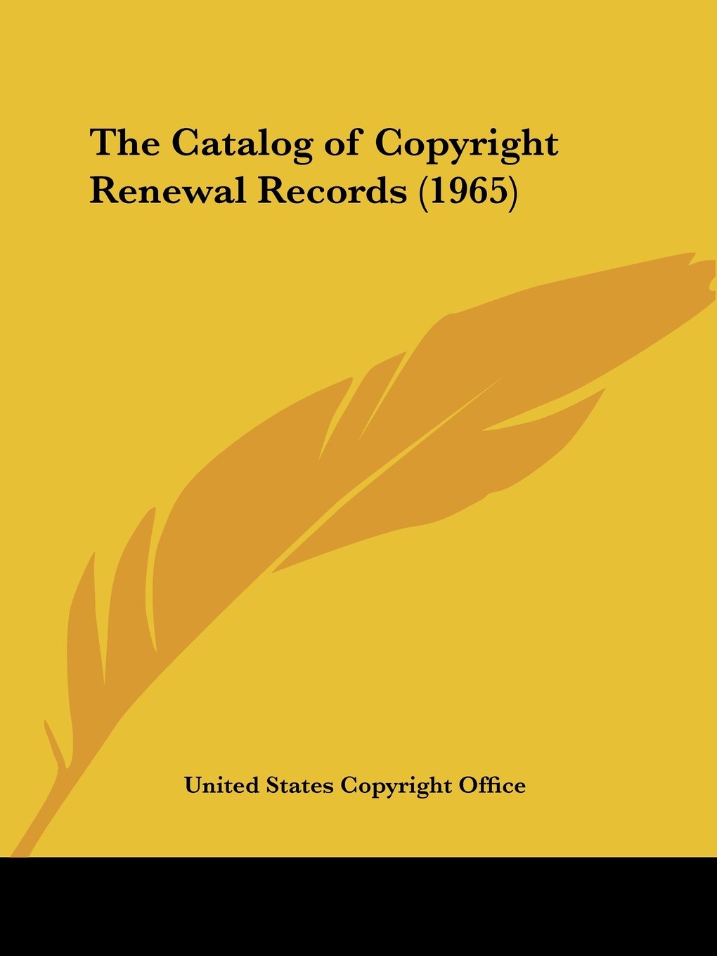 The Catalog of Copyright Renewal Records (1965)