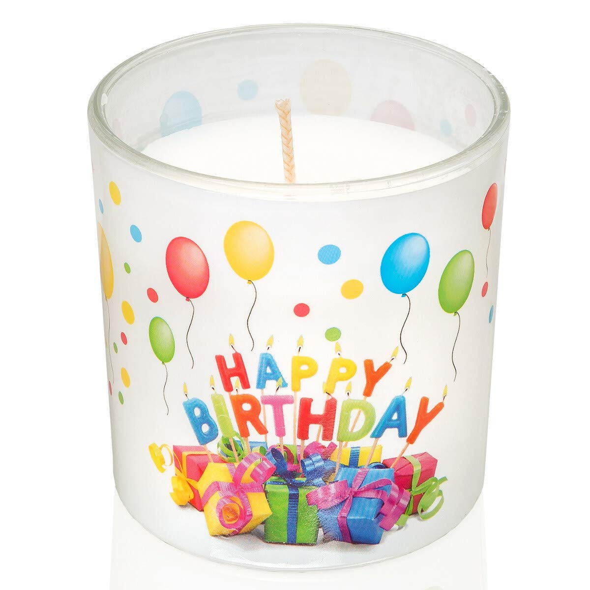 Smart Planet Birthday Candle Happy Birthday Candle In Glass Beautiful Gift Motif For Birthday Decorative Candles Congratulations Buy Online In Saint Vincent And The Grenadines At Saintvincent Desertcart Com Productid