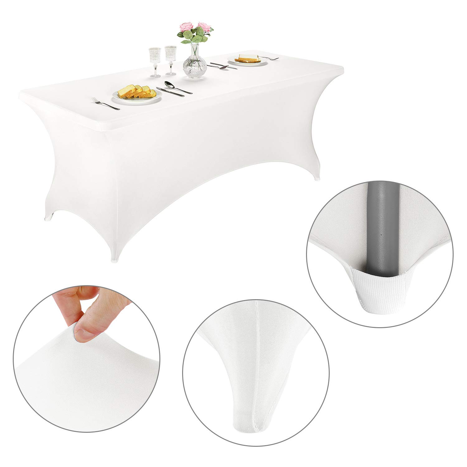 テーブルカバー Amazon｜LZY スパンデックス フィットストレッチテーブルカバー 6