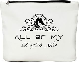 Dungeons and Dragons Dice Pouch, DND Dice Bag - All Of My D & D Stuff D and D Accessory Pouch Bag, Dungeons and Dragons Gifts, D&D, D and D,