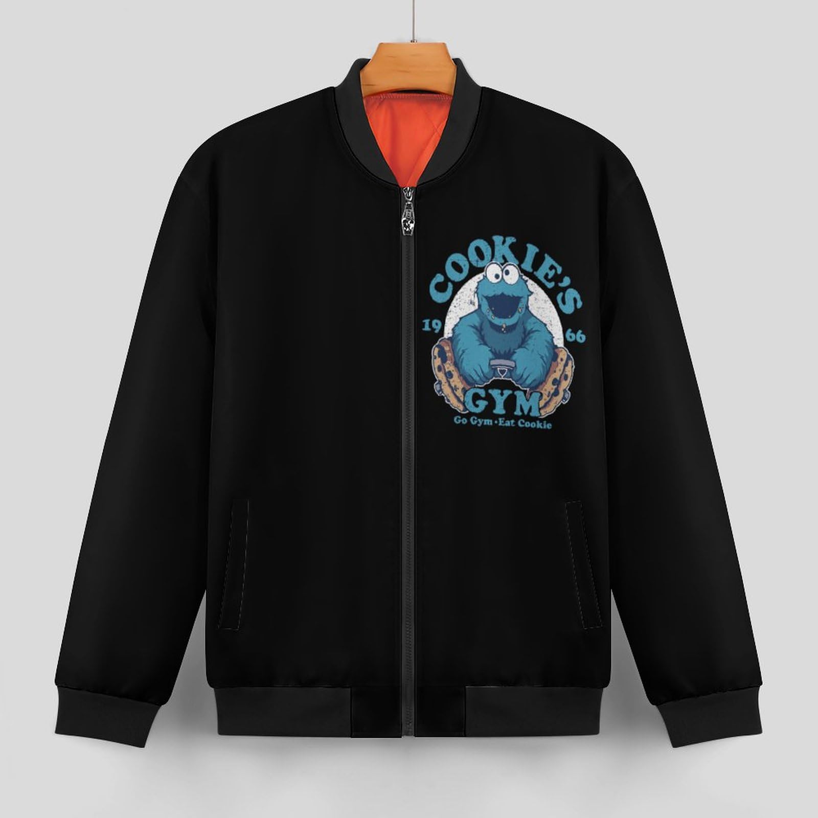 Amazon.co.jp: ジャケット メンス スタジャン クッキーモンスター 長袖 