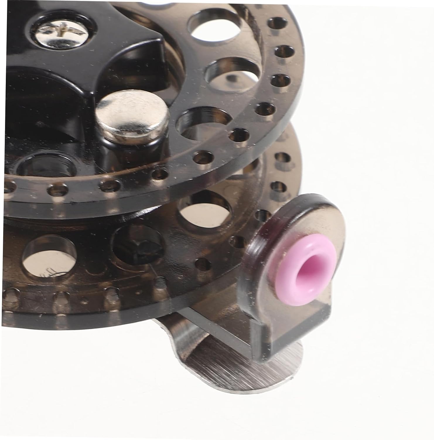 BESTonZON Fly Fishing Reel Reinforced Spool Sturdy Plastic Fishing Wheel for Crappie and Trout Lightweight Outdoor for Freshwater