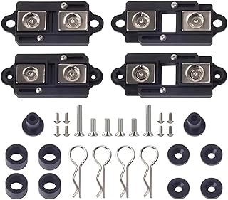 RC Crawlers Components For Axial For SCX10 D90 For TRX4 For Capra 1/8 1/10 Metal/Nylon Magnetic Connector Mount Invisible Car Shell Column RC Crawler Car Accessories 4pcs(Nylon-4pcs)