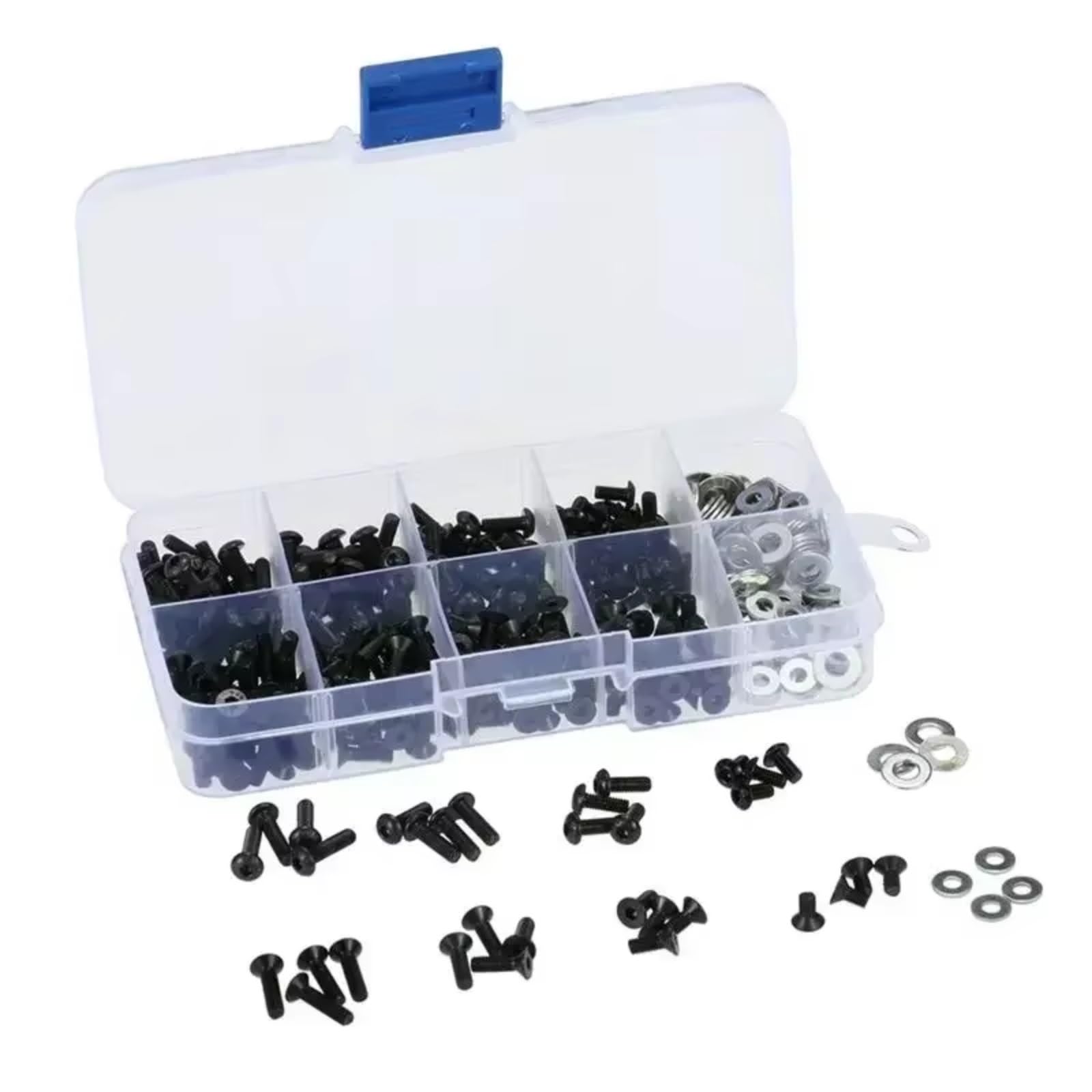 Części do HSP dla Traxxas dla Tamiya dla HPI dla Kyosho D90 SRC10 1/10 180 szt. Śruby Box Set Pilot RC Części samochodowe