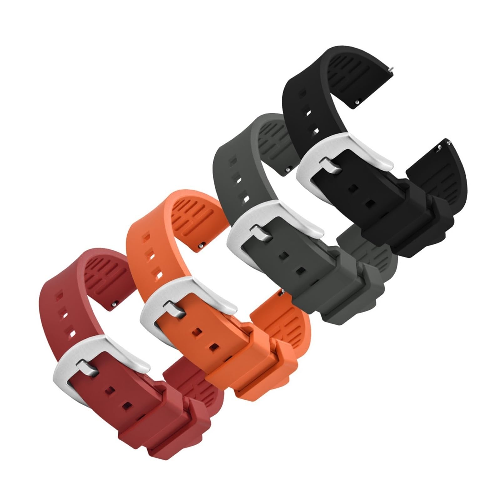 18/19/20/21/22/23/24 mm szybkozłączka kompatybilna z zegarkami sportowymi miękka guma fluoro FKM