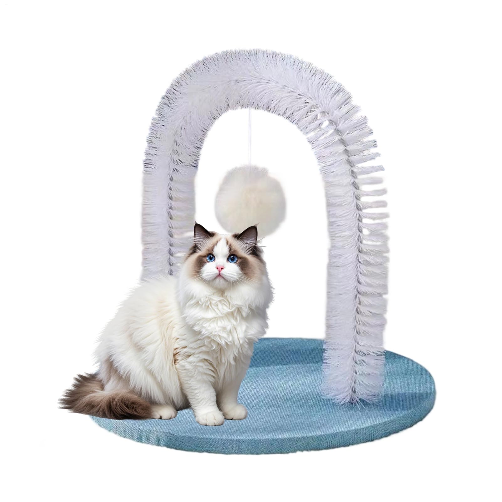 Grattoir pour chat – Toiletteur de massage pour l'arche de chat | Tapis à arche pour chats | Éliminateur de perte de poils, poteau de frottement pour chats, design arches pour massage de la tête