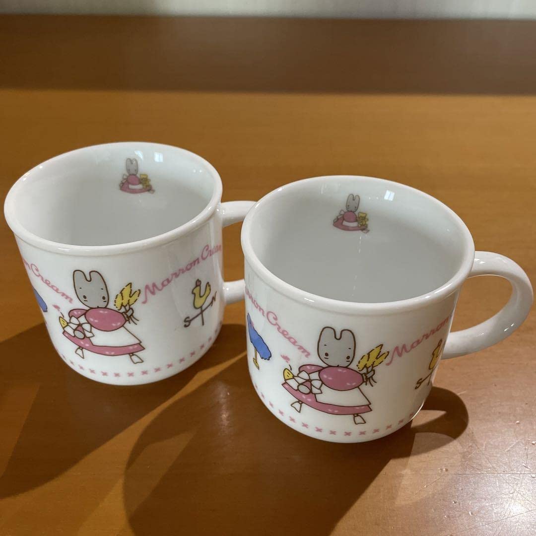 Amazon.co.jp: マグカップ2個セット マロンクリーム 1985年当時品