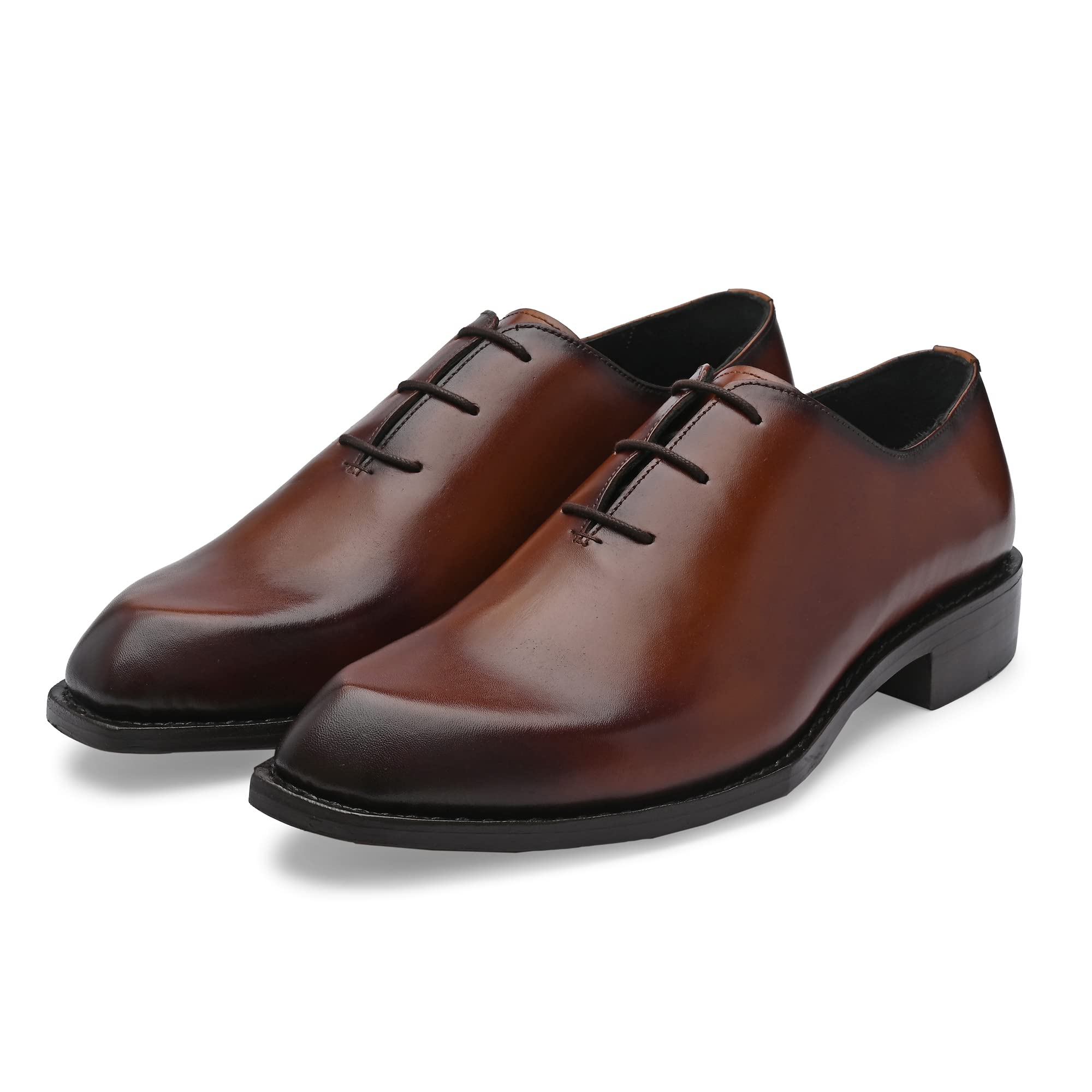 legwork Men's Leather Edge Oxford Diamond Shaped Italian Leather Dress Shoes Reverse Goodyear Welted Shoes for Men and Boys-picture-23